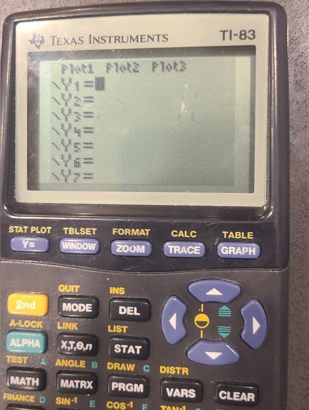 Texas Instruments TI-83 Graphing Calculator T1-83 Tested Working - No Cover - Picture 4 of 7